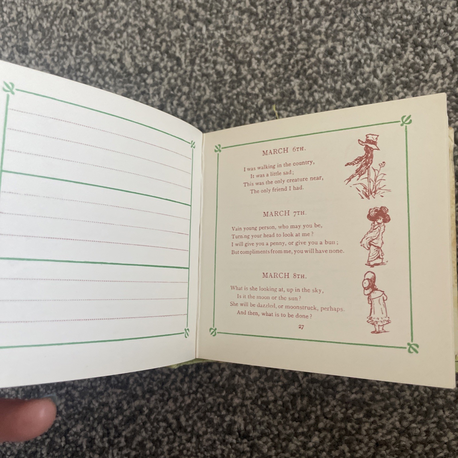 Kate Greenaway’s birthday book With Verses By Mrs Sale Barker Frederick Warne