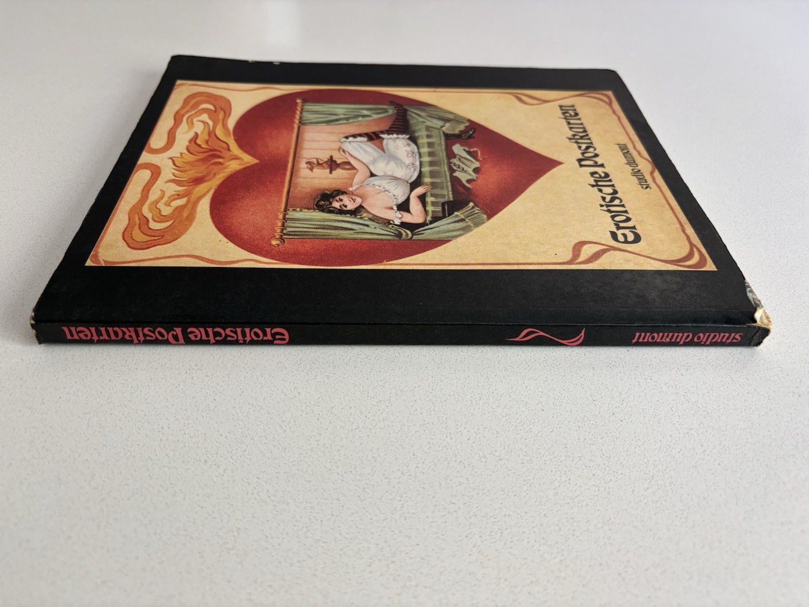 Erotische Postkarten (Erotic Postcards) German Book 1977 Studio Dumont