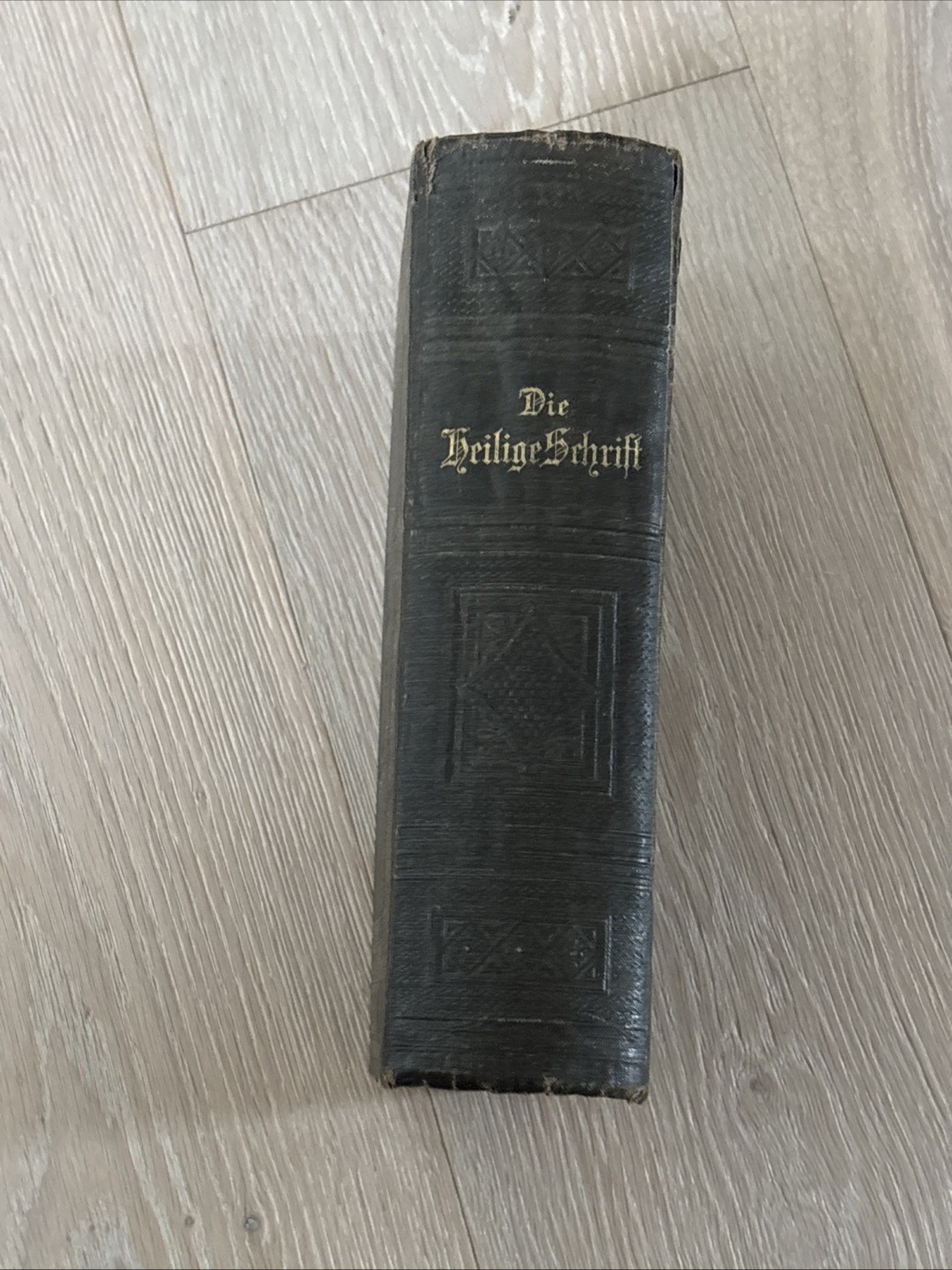 VINTAGE German HOLY BIBLE 1800s 1900s 1901 MULTIPLE SIGNATURES AND DATES SIGNED