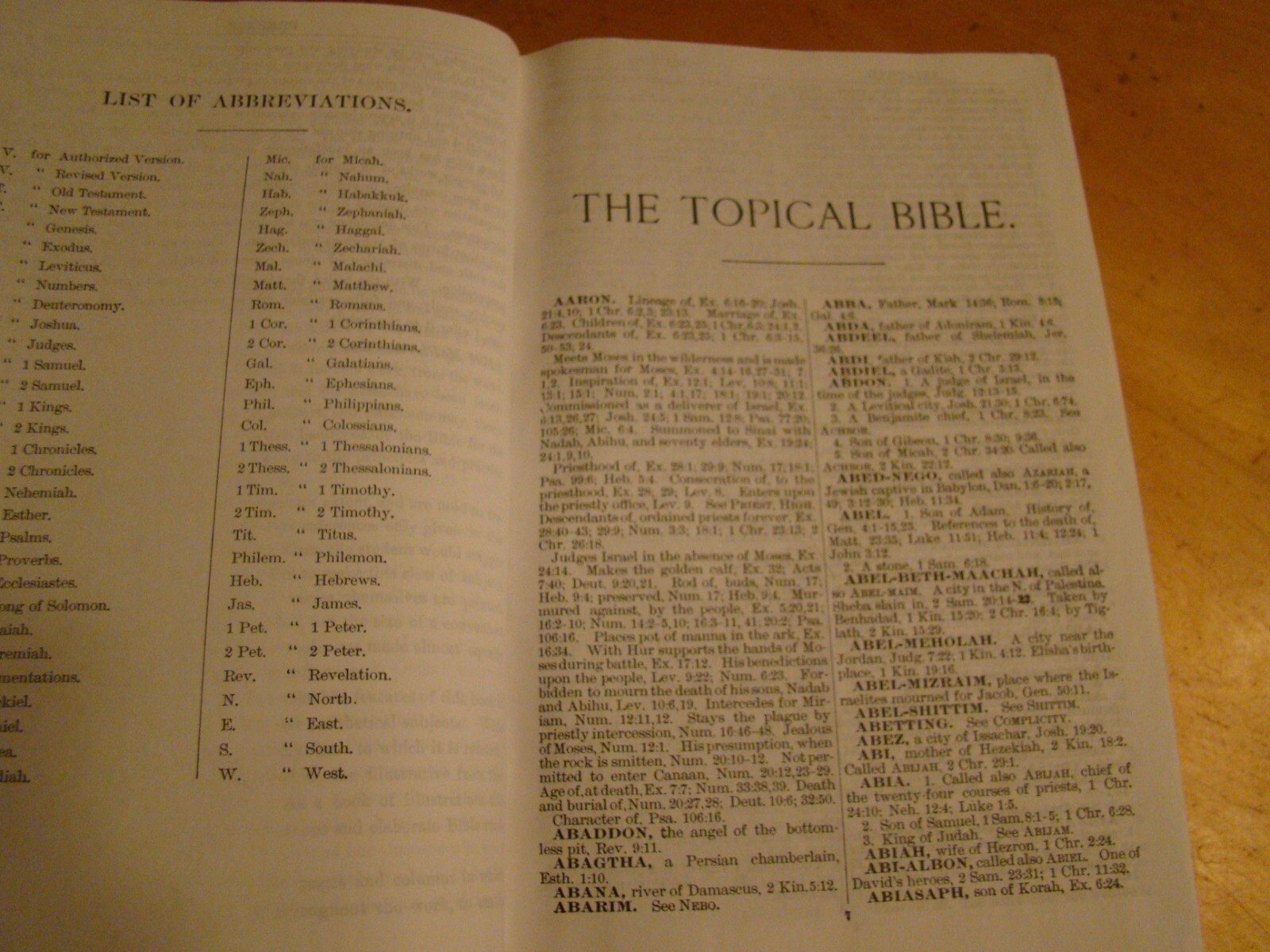 NAVE’S TOPICAL BIBLE HC ORVILLE NAVE UNDATED