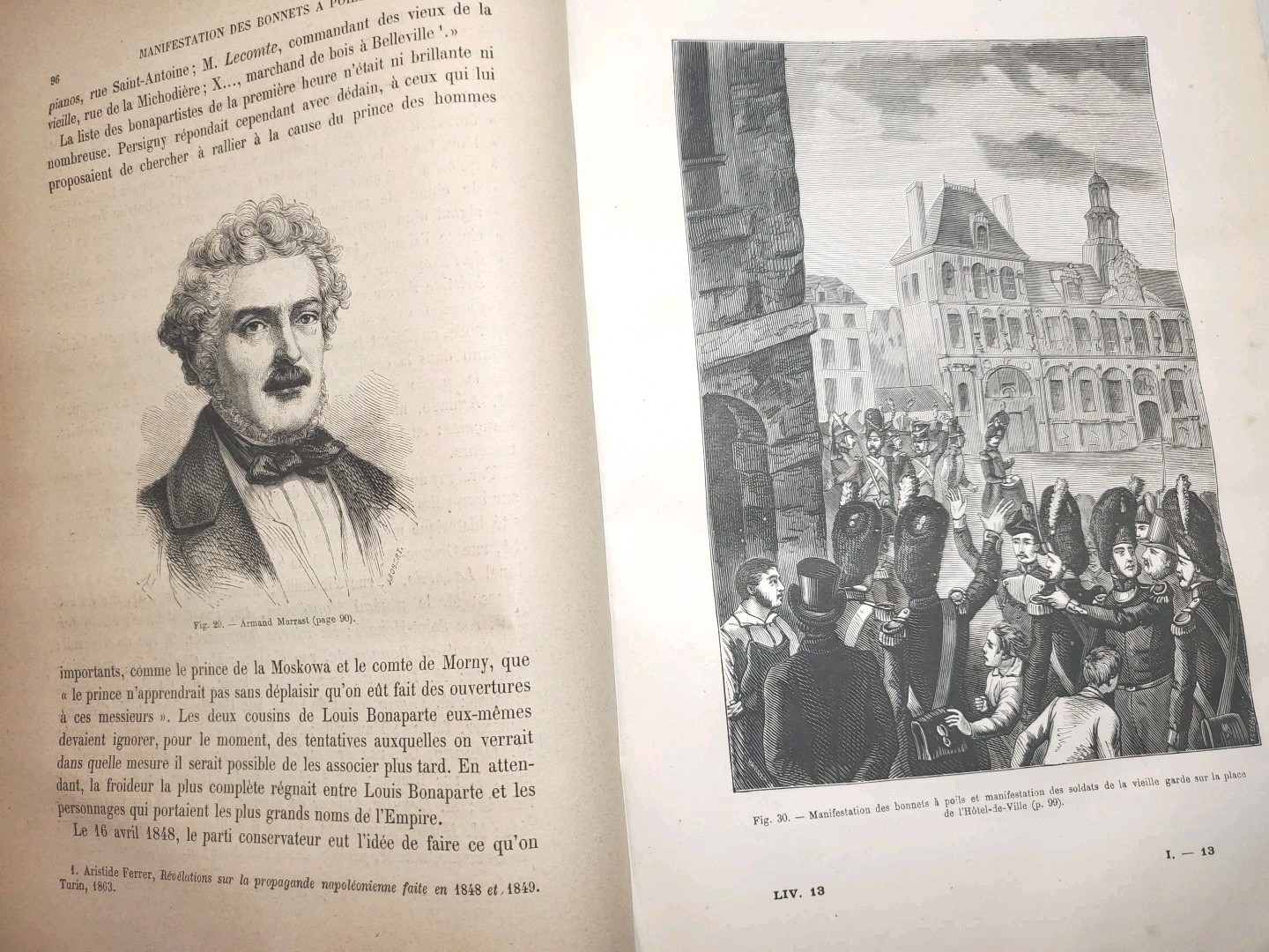Old Leather 2 Volumes French Paris Histoire Du Second Empire / Taxile DELORD