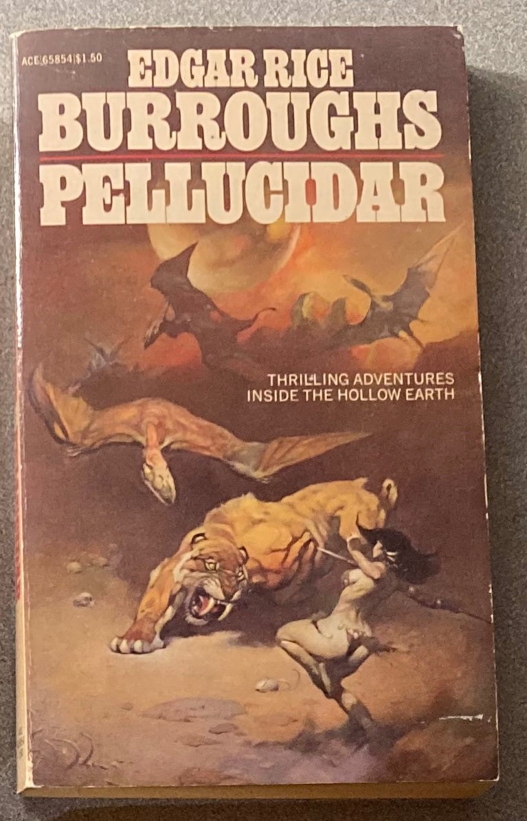 Lot of 10 Fantasy SciFi Paperbacks | Burroughs, Howard | Frazetta, Adams Art