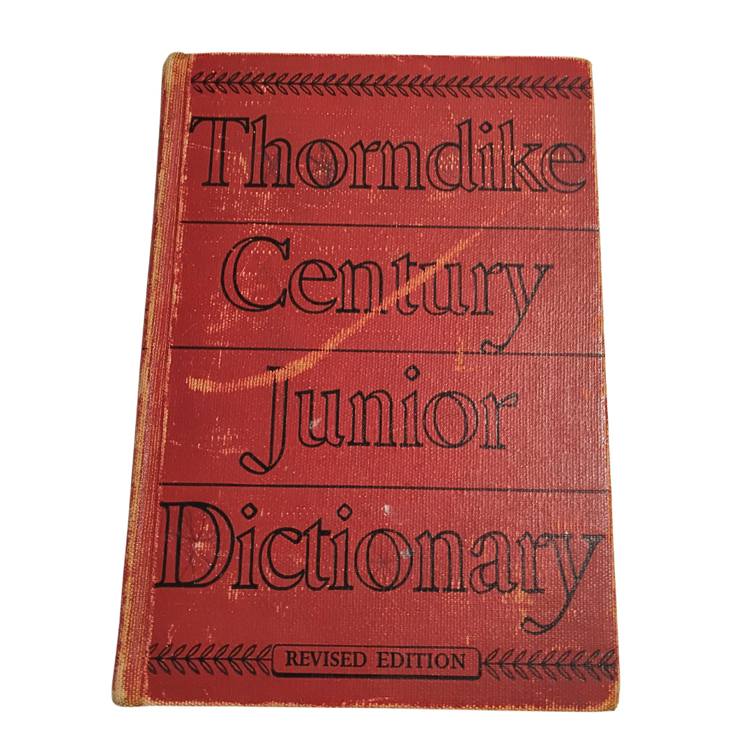 Rare Error – Mis-bound | 1942 Thorndike Century Junior Dictionary | Upside Down