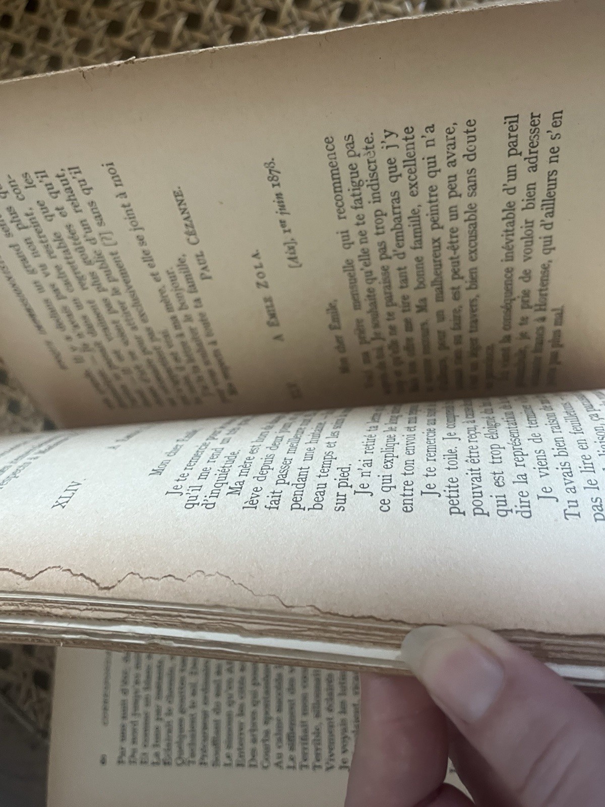 Cézanne Correspondance , John Rewald, Vintage 1930’s Soft Back French Language