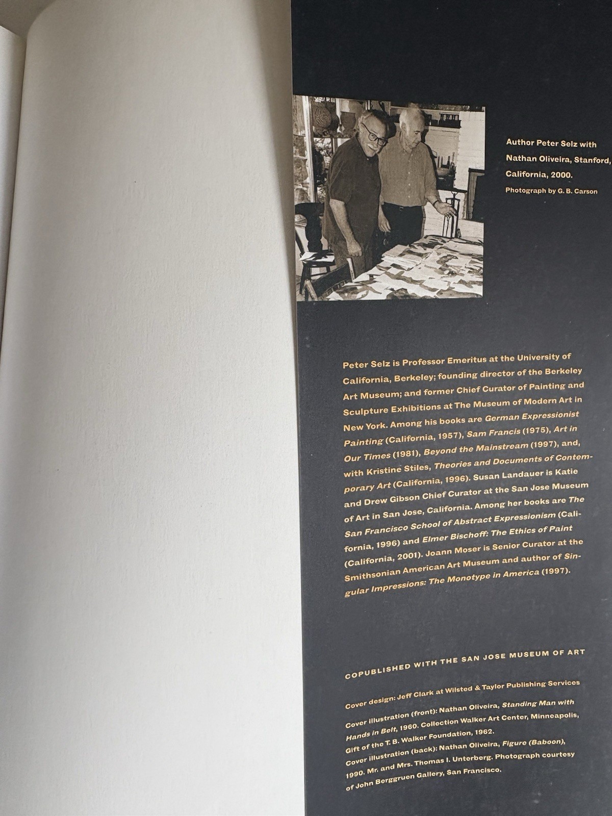 Nathan Oliveira by Peter Selz Softcover Illustrated Art Book UC Press