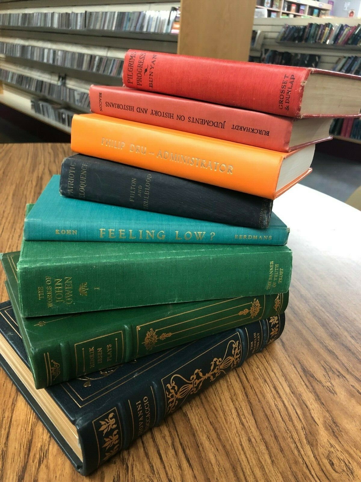 10 Vintage book lot of hardcover books assorted literature mixed authors – GOOD