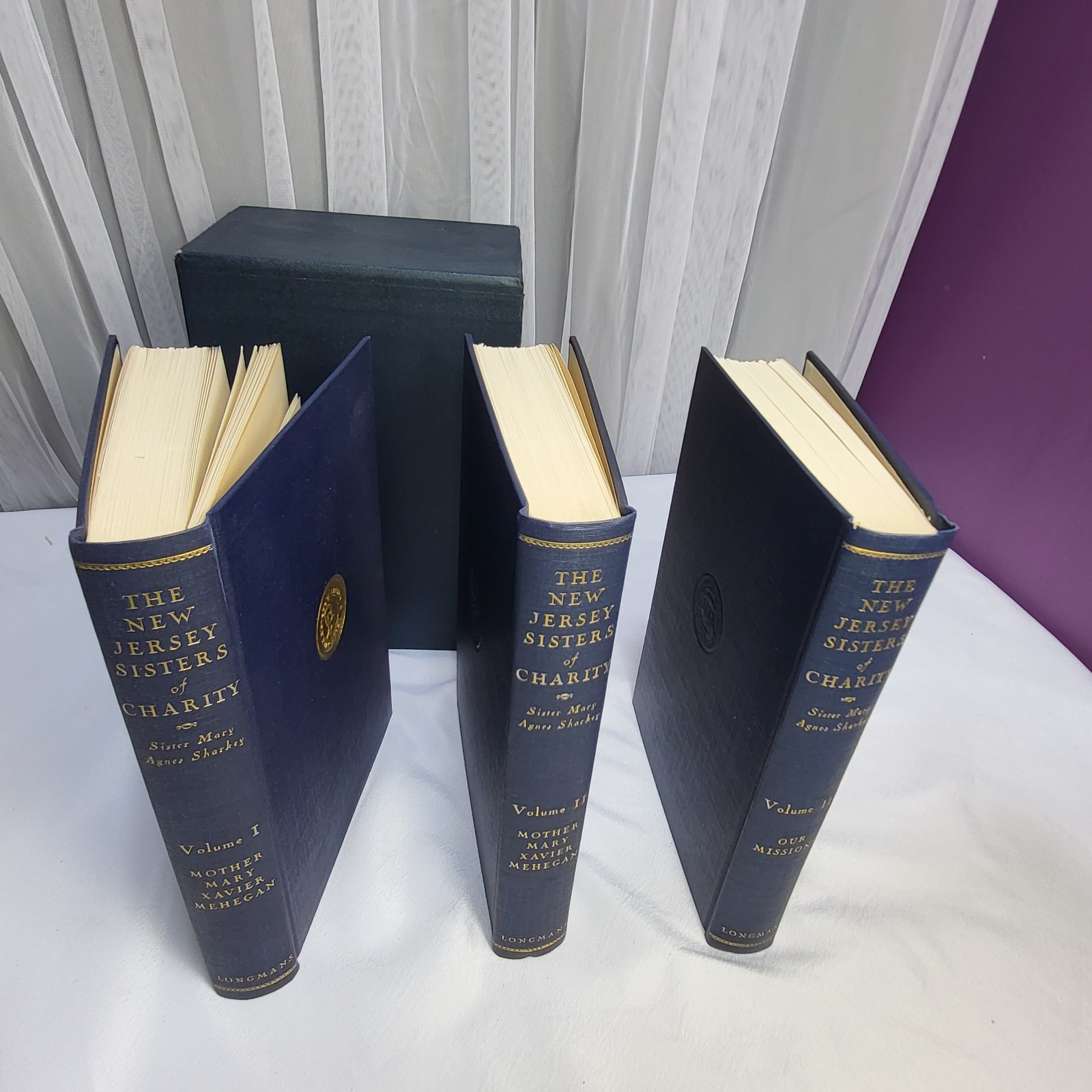 1933 The New Jersey Sisters Of Charity Mother Mary Xavier Mehegan 3 Volume Set