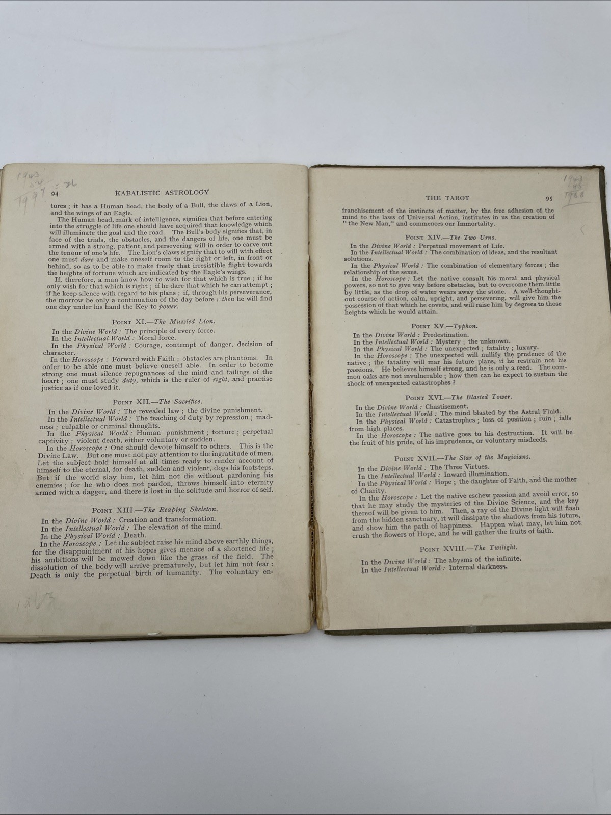 Your Fortune In Your Name Or Kabalistic Astrology – Sepharial Circa 1925