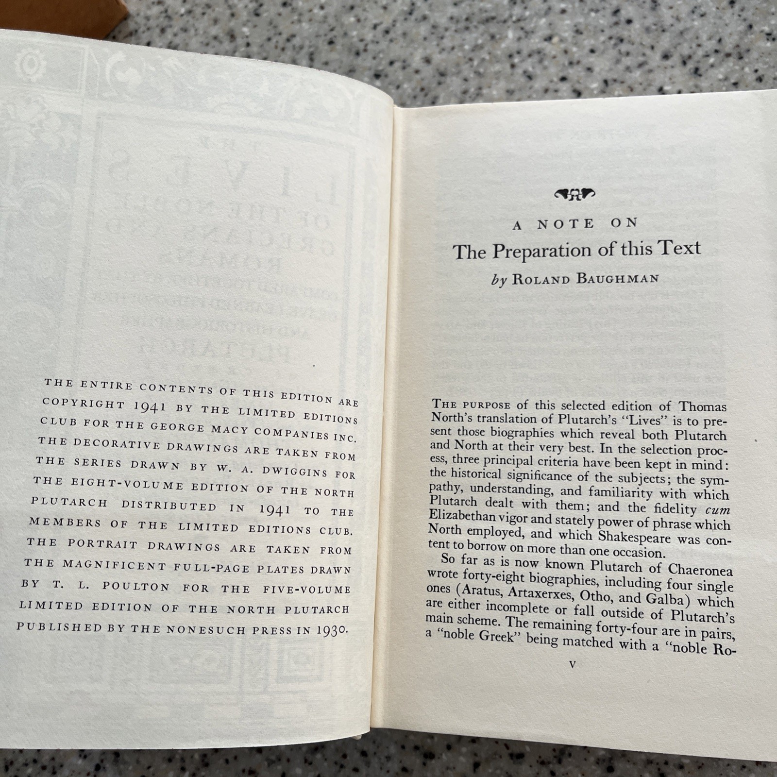 Plutarch’s Lives by Sir Thomas North Heritage Press Boxed Set 1&2 EXCELLENT Rare