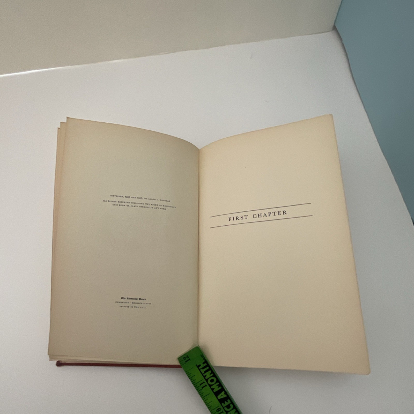 Lloyd C. Douglas Home for Christmas 1937 Hardcover Illustrated Hendrickson