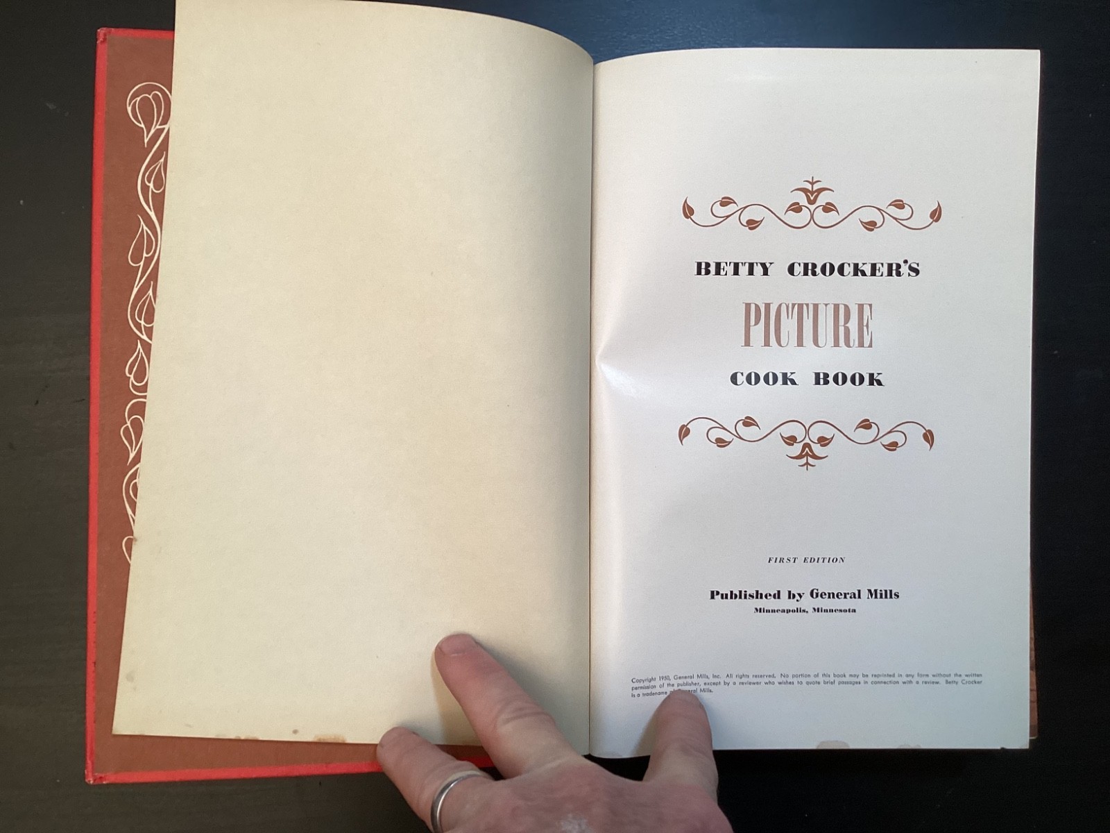 1950 Betty Crocker Picture Cookbook 1st Edition 1st Printing HC Classic