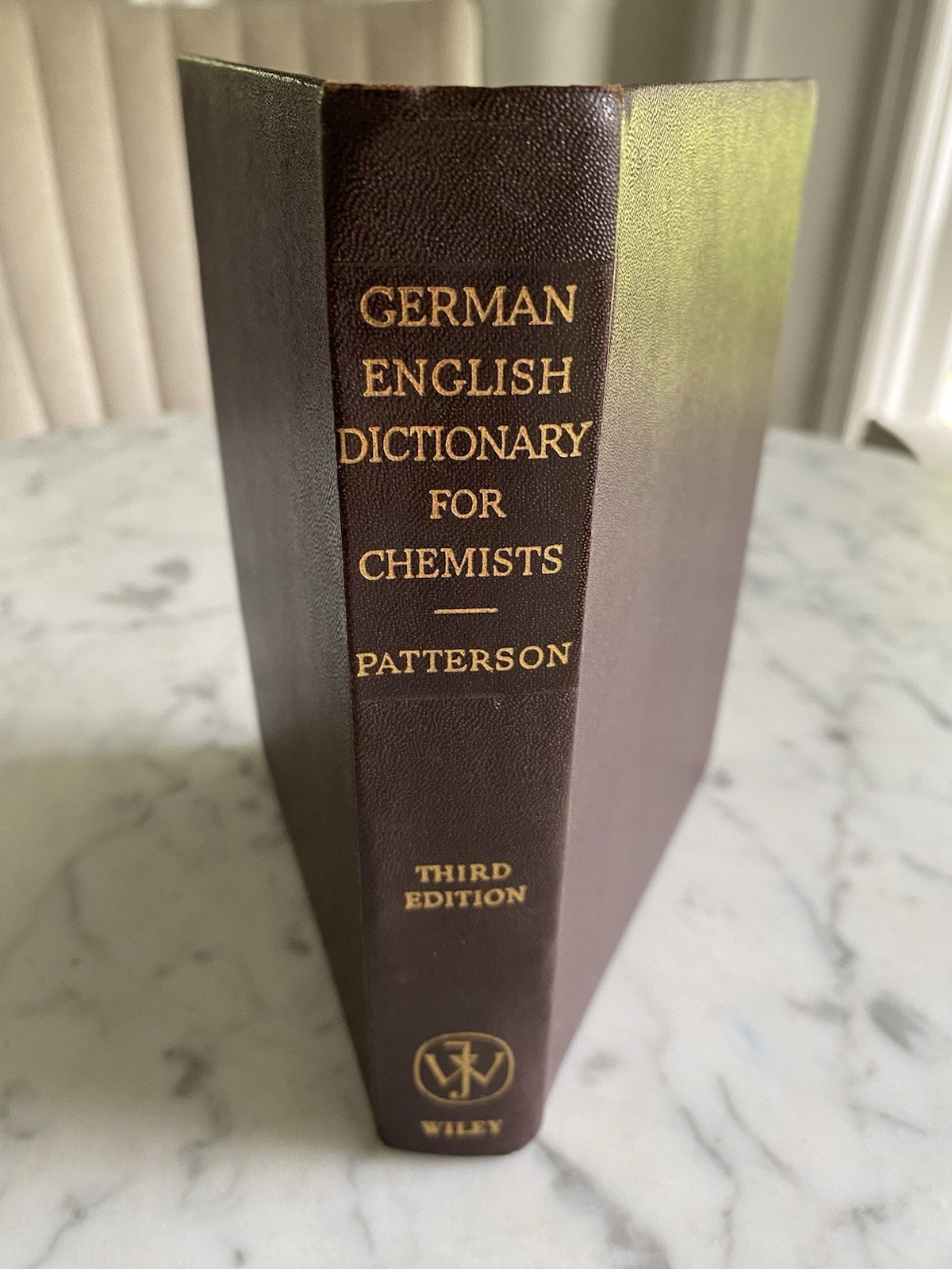 Vintage Book: A German English Dictionary for Chemists Patterson 1965 Wiley