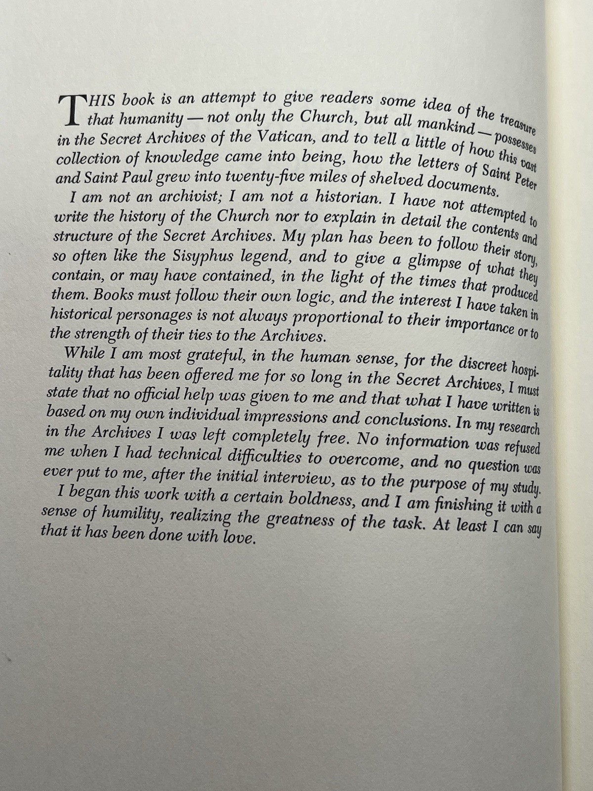 The Secret Archives of the Vatican- Luisa Ambrosini, 1969 1st edition hardcover