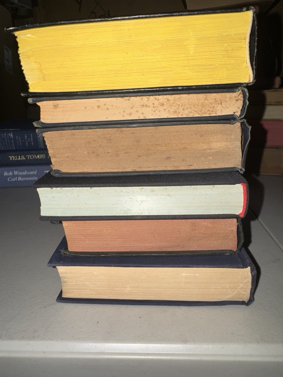 Lot of Dark Vintage Old Rare Antique Hardcover Books – Random
