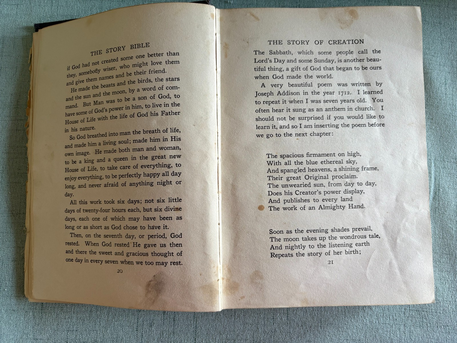 The Story Bible by Margaret Sangster- 1905 Antique Christian Herald Edition