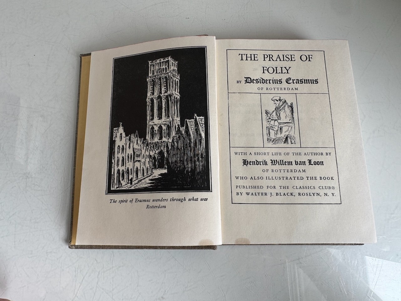 Erasmus Praise of Folly Classics Club Hardback Vintage 1940s Illustrated Edition