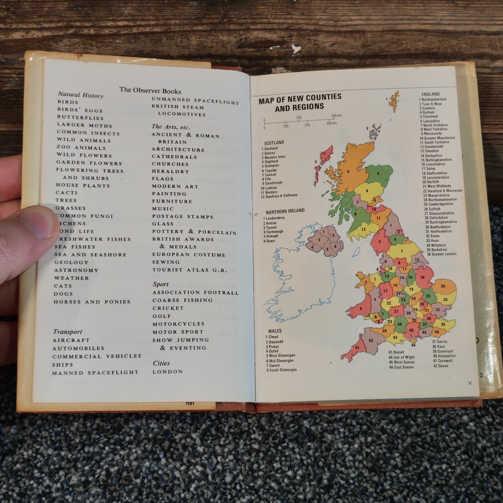 Observer’s Tourist Atlas of Great Britain & Ireland 1976 1st Ed Frederick Warne