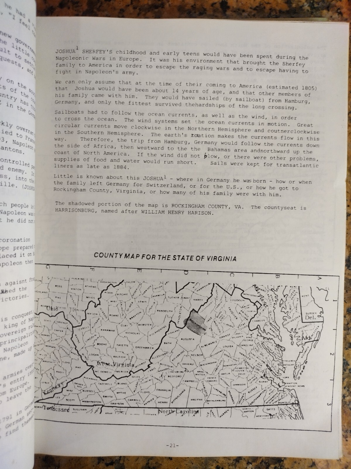Genealogical History Jeremiah Sherfey Germany To Texas Sheffy 1800-1985