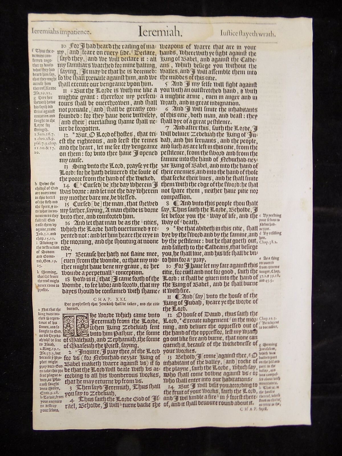 1583 Noblest Geneva Bible Folio- Book of Jeremiah- YOU PICK
