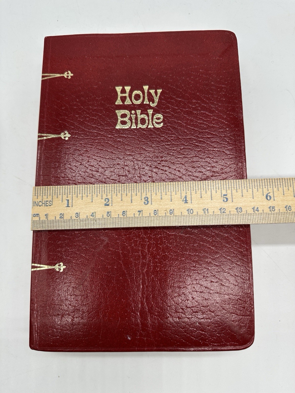 Holy Bible New American Catholic NAB Edition Red Faux Leather 1971 Thomas Nelson