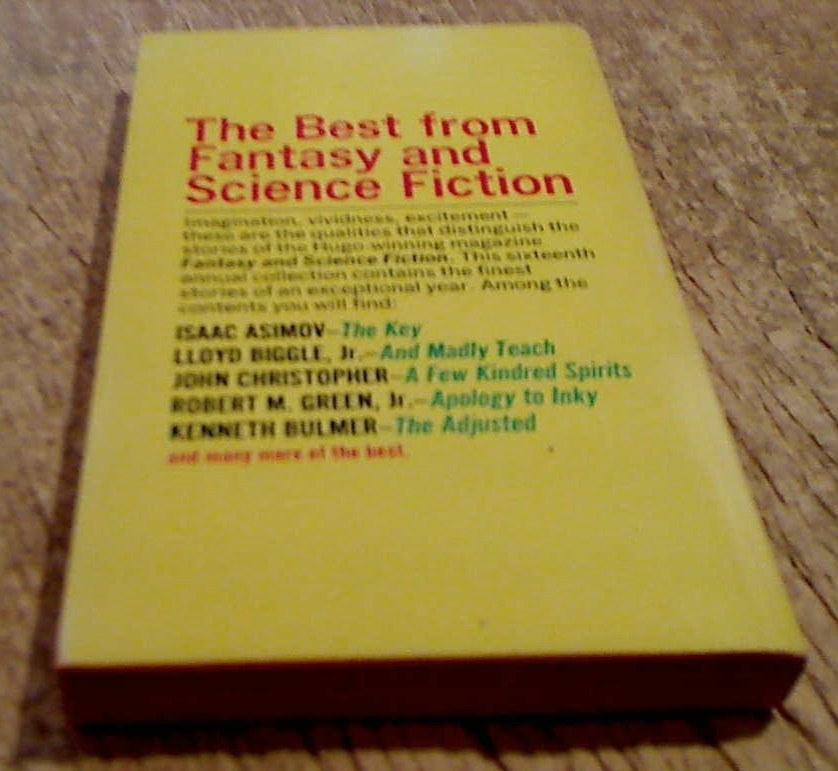 VG-The Best from Science Fiction & Fantasy by Edward L Ferman-16th series 1967