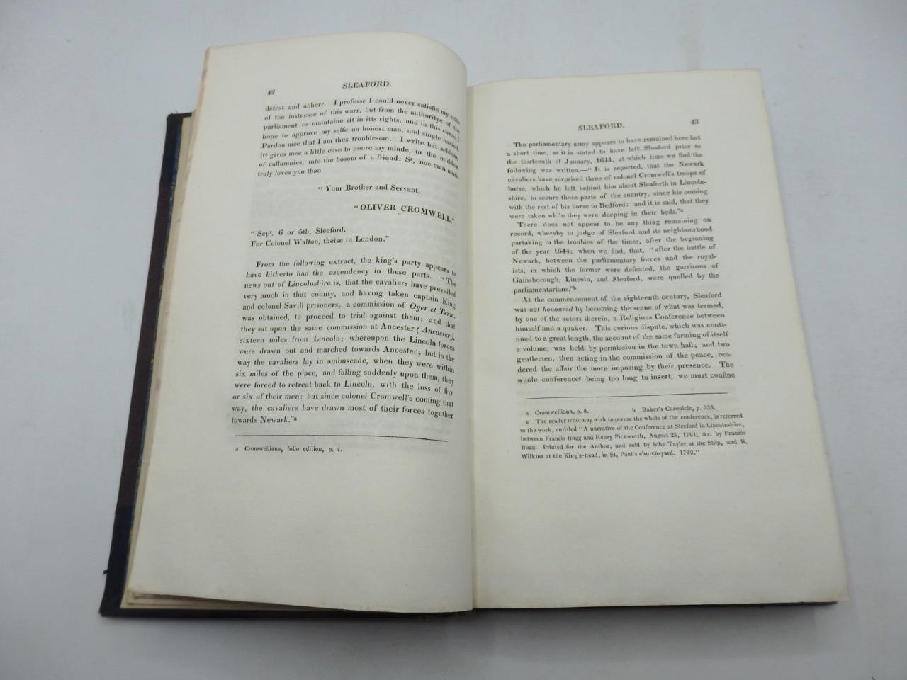 1825 SKETCHES Topography History of NEW & OLD SLEAFORD Lincolnshire – Very Clean
