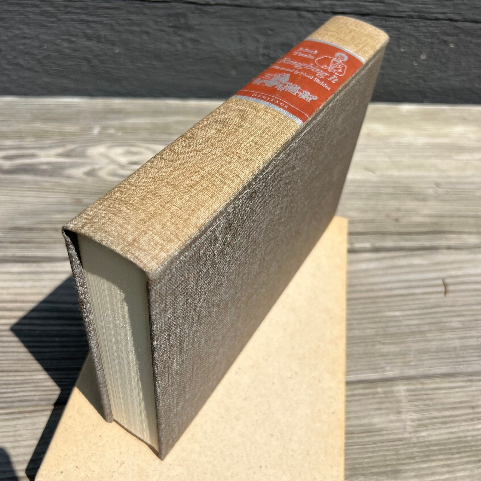 Roughing It, Mark Twain, Illustrated by Noel Sickles, Heritage, 1972, Slip Case