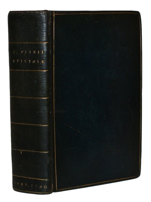 1790 PLINY THE YOUNGER Roman History DUKE OF DEVONSHIRE’S COPY Fine Binding