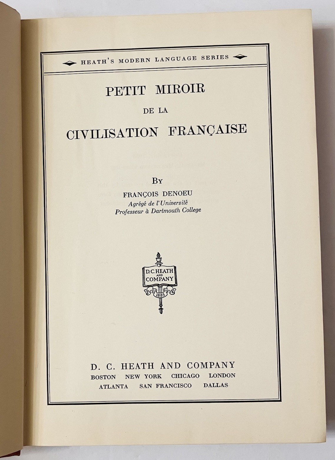 Petit Miroir de la Civilisation Francaise 1938 Heath Vintage HC Maps Illustrated