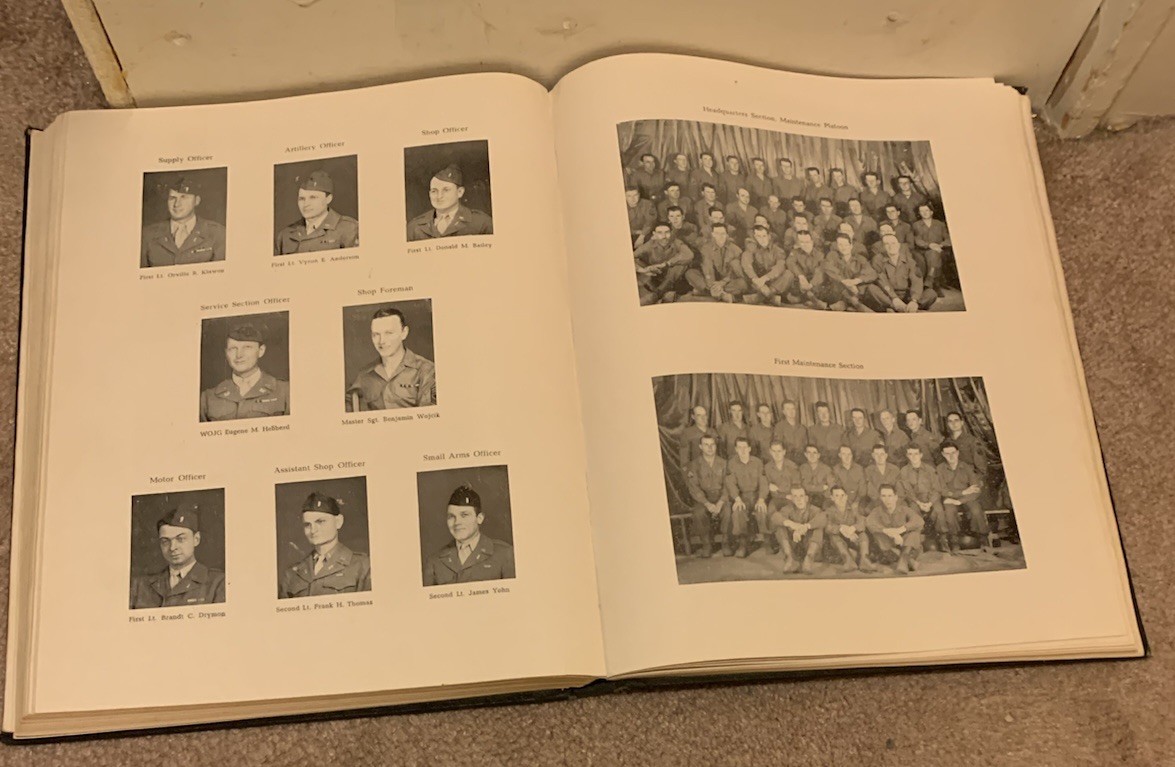 COMBAT HISTORY 128th ARMORED BATTALION 1945 NORMANDY VINTAGE MILITARY WAR BOOK