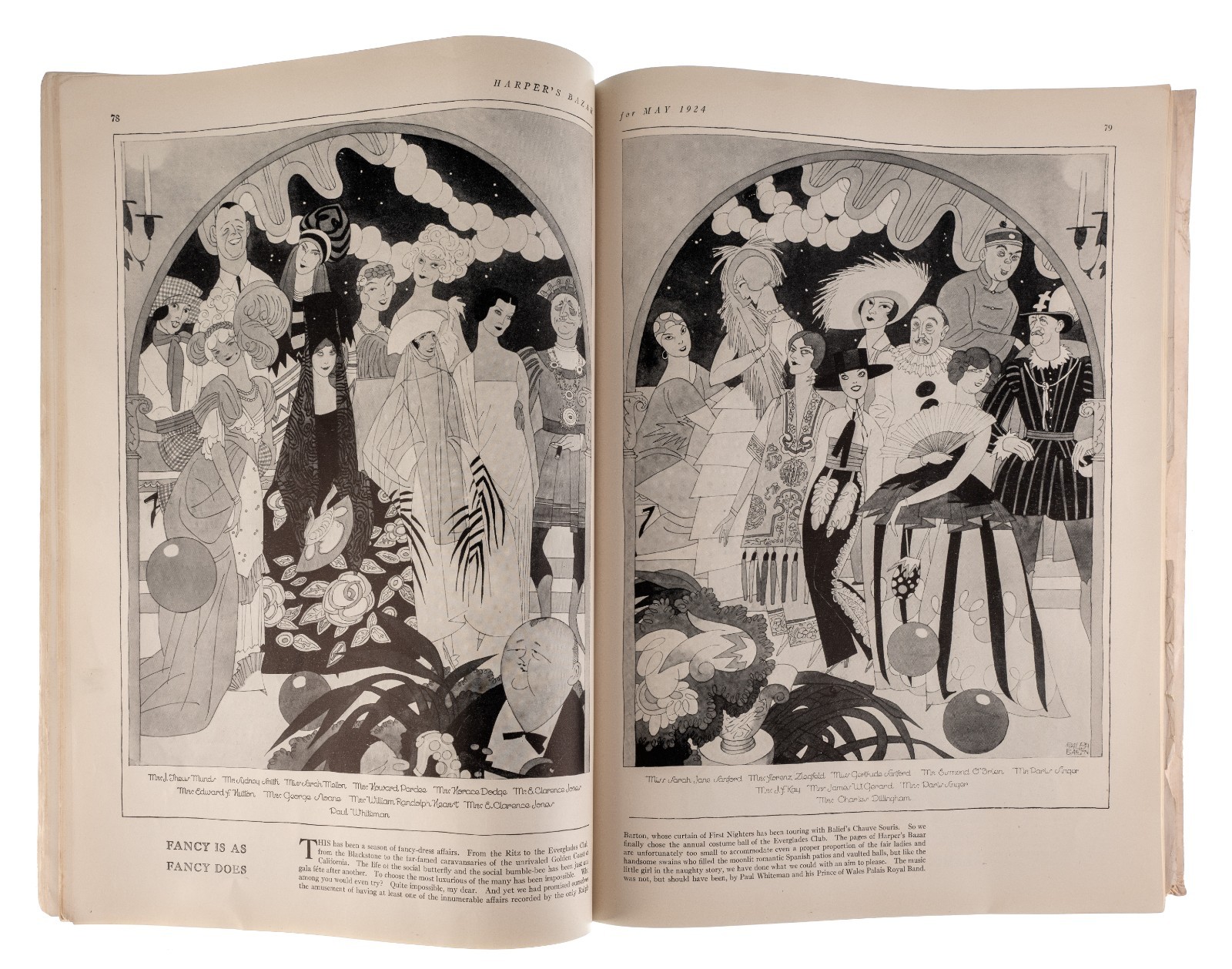 Harper’s Bazar Bazaar May 1924 The Bride’s Number Bridal Ad’s Antique Magazine