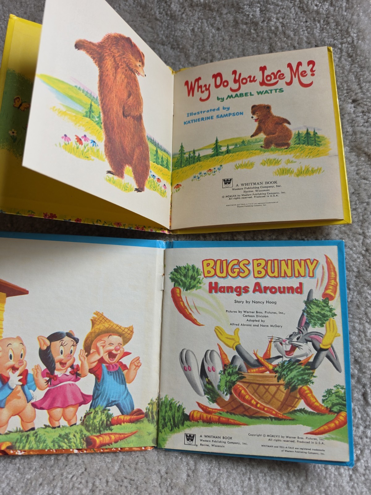 Vintage Lot Of 13 Tell A Tale Books, 50s Thru 70s Whitman