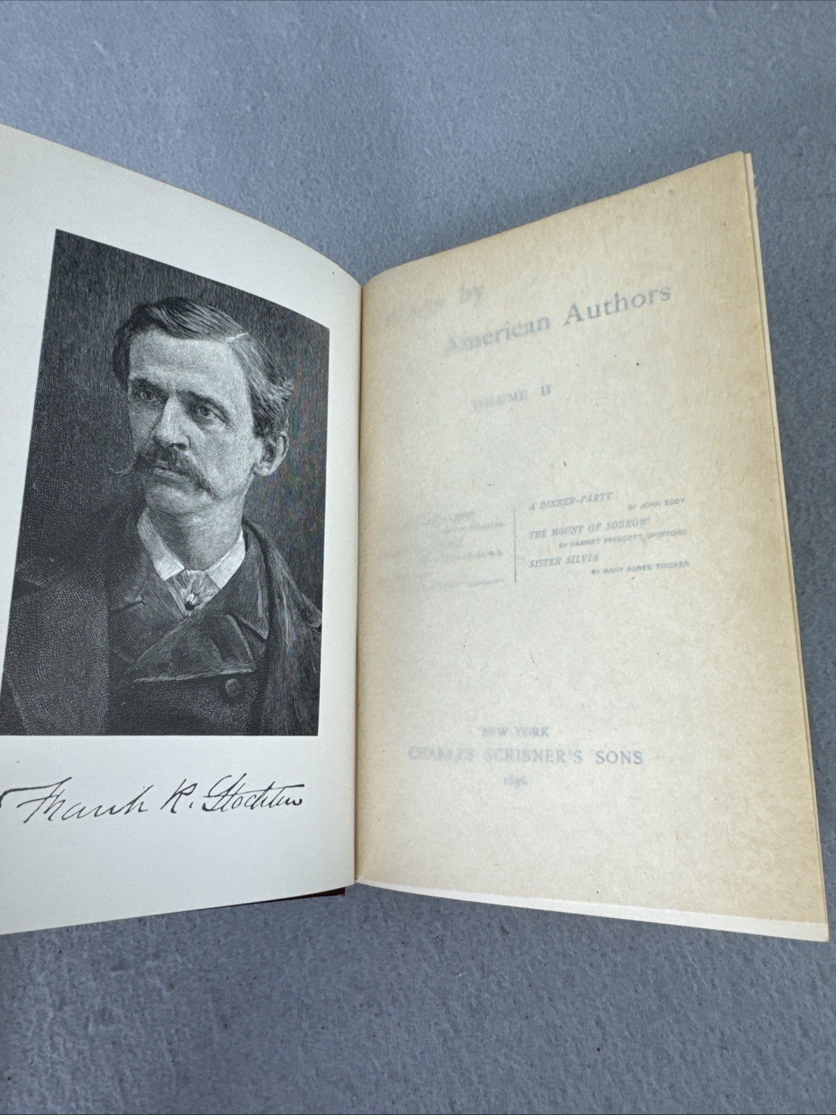 Stories of American Authors 1896 Vol. 1-3 + 9 HC Charles Scribners Antique