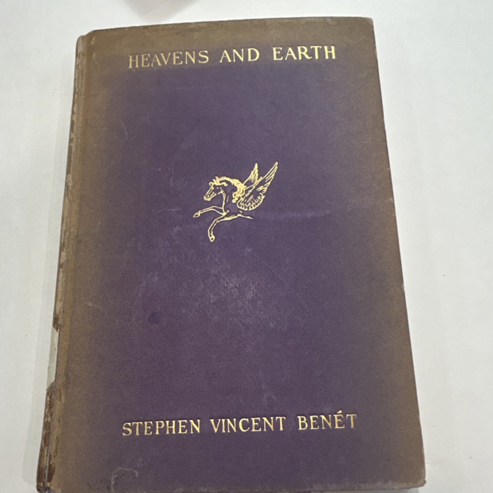 STEPHEN VINCENT BENÉT Heavens and Earth Henry Holt 1920 Cloth Ex-Library