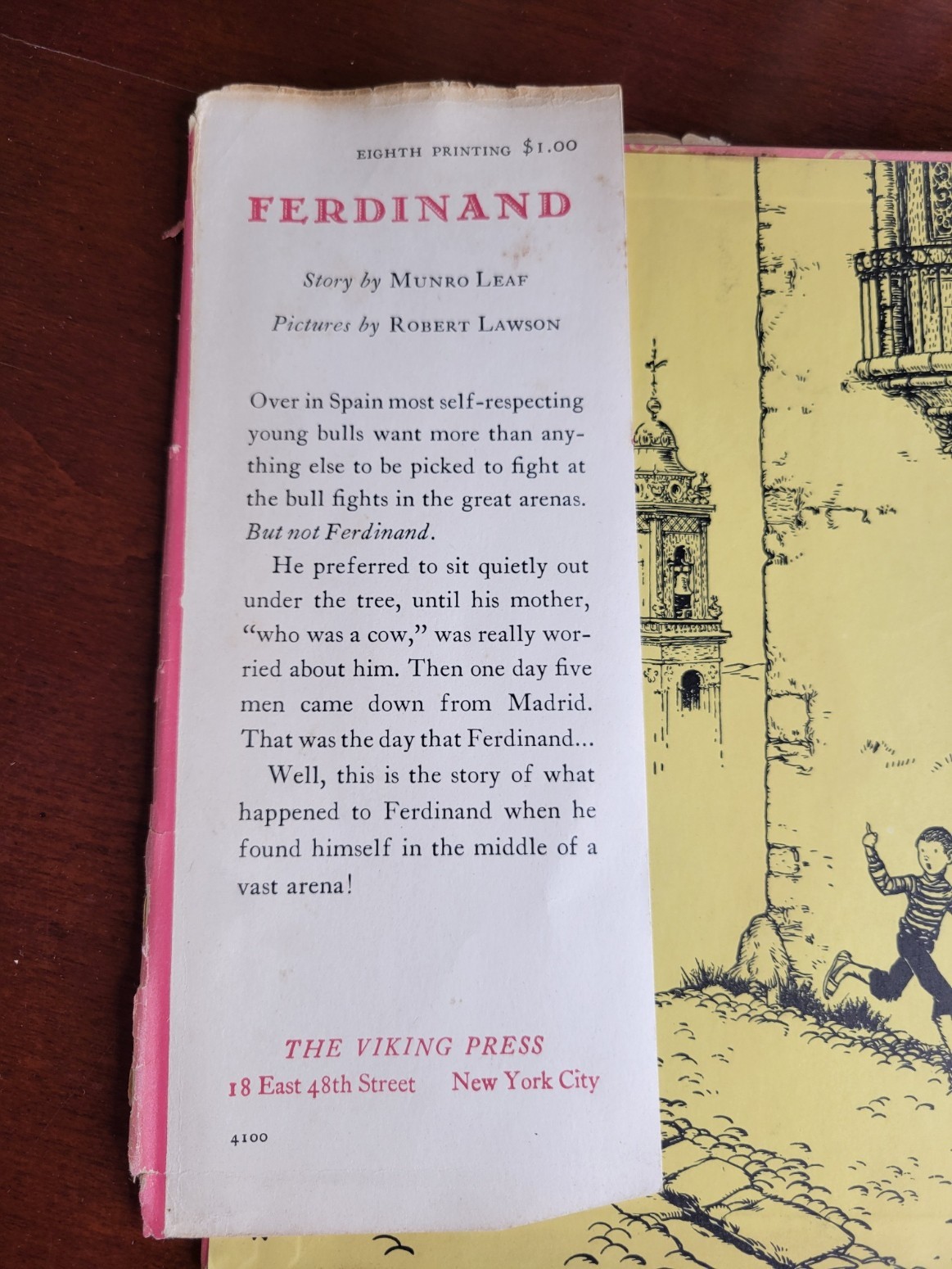 SIGNED 1937 ~ The Story of Ferdinand the Bull~ Munro Leaf, Robert Lawson