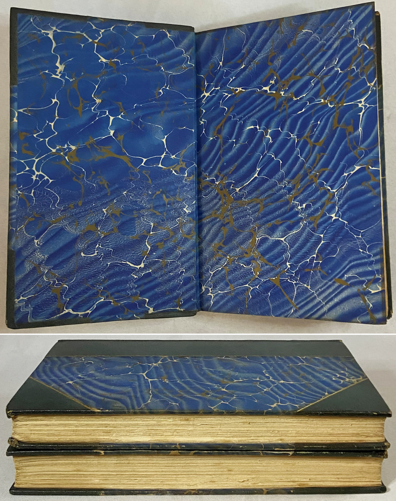 1822 LIFE OF BENVENUTO CELLINI Art Nouveau ZAEHNSDORF BINDING Fine Leather Books