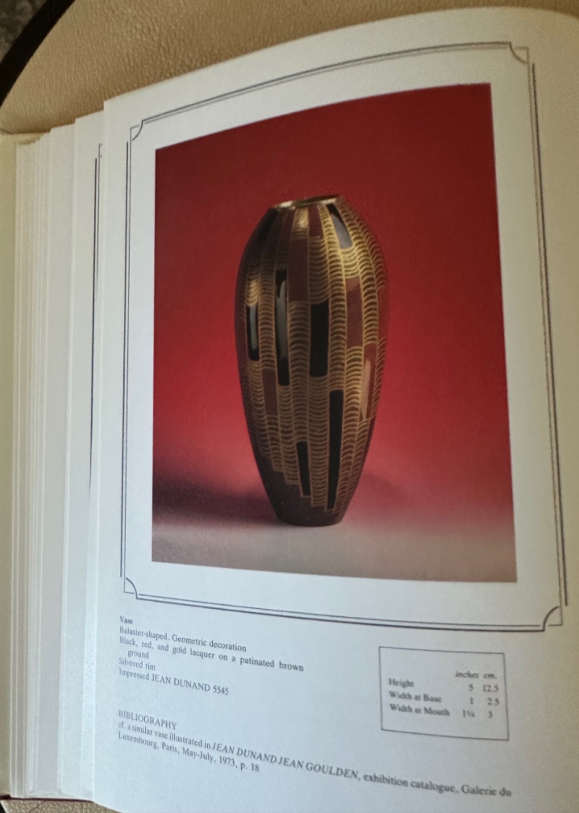 Jean Dunand by Anthony de Lorenzo 1985 Art Deco Book LIKE NEW