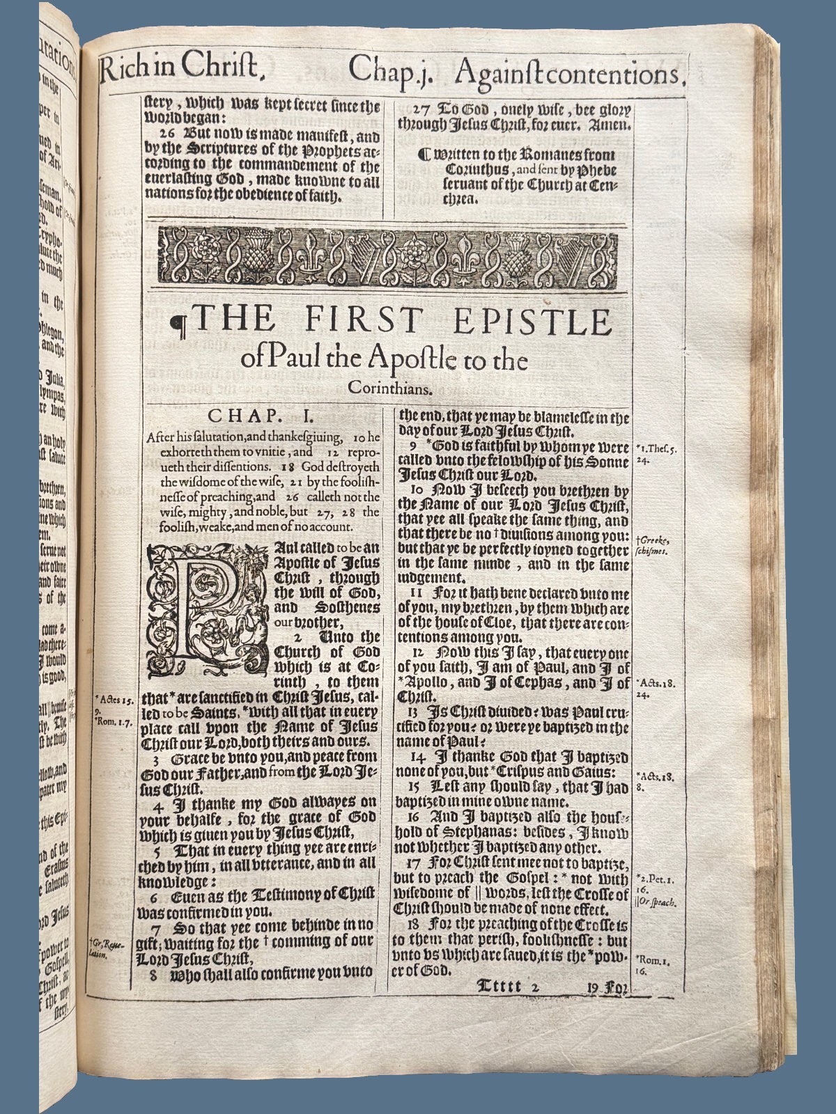 1617 Pulpit Folio 59-Line King James Bible – Complete Text with Genealogies