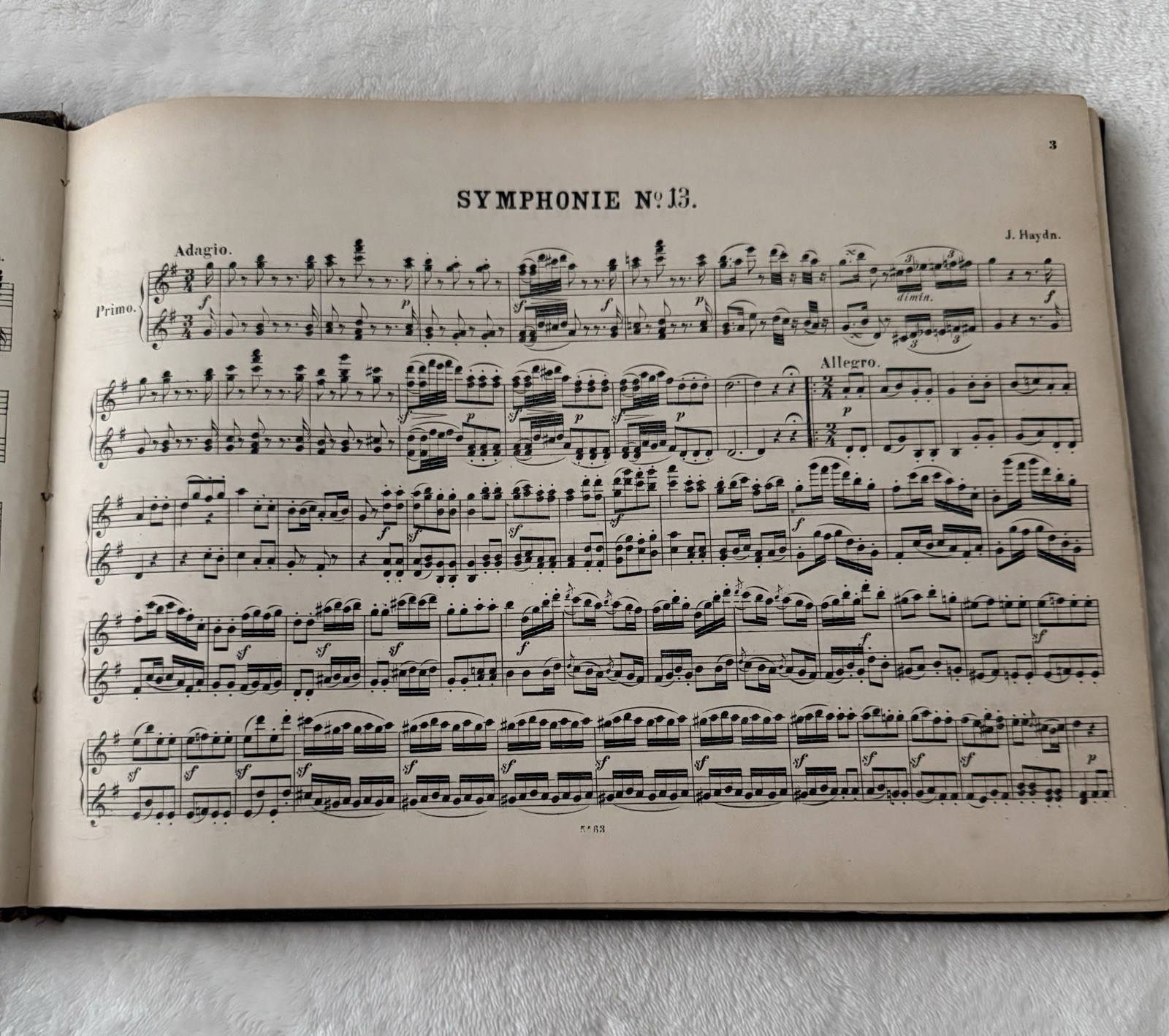 Josef Haydn Symphonies For Pianoforte 4 Hands Arranged By H. Ulrich Hardcover