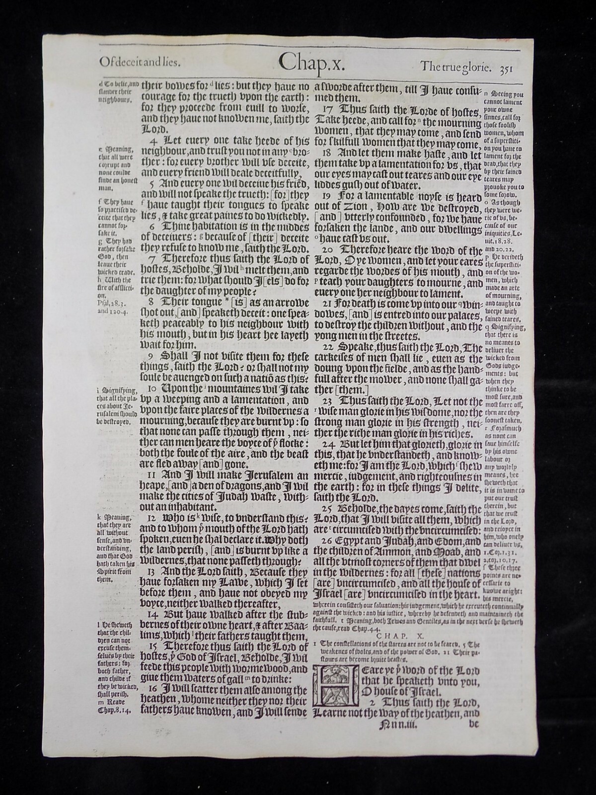 1583 Noblest Geneva Bible Folio- Book of Jeremiah- YOU PICK