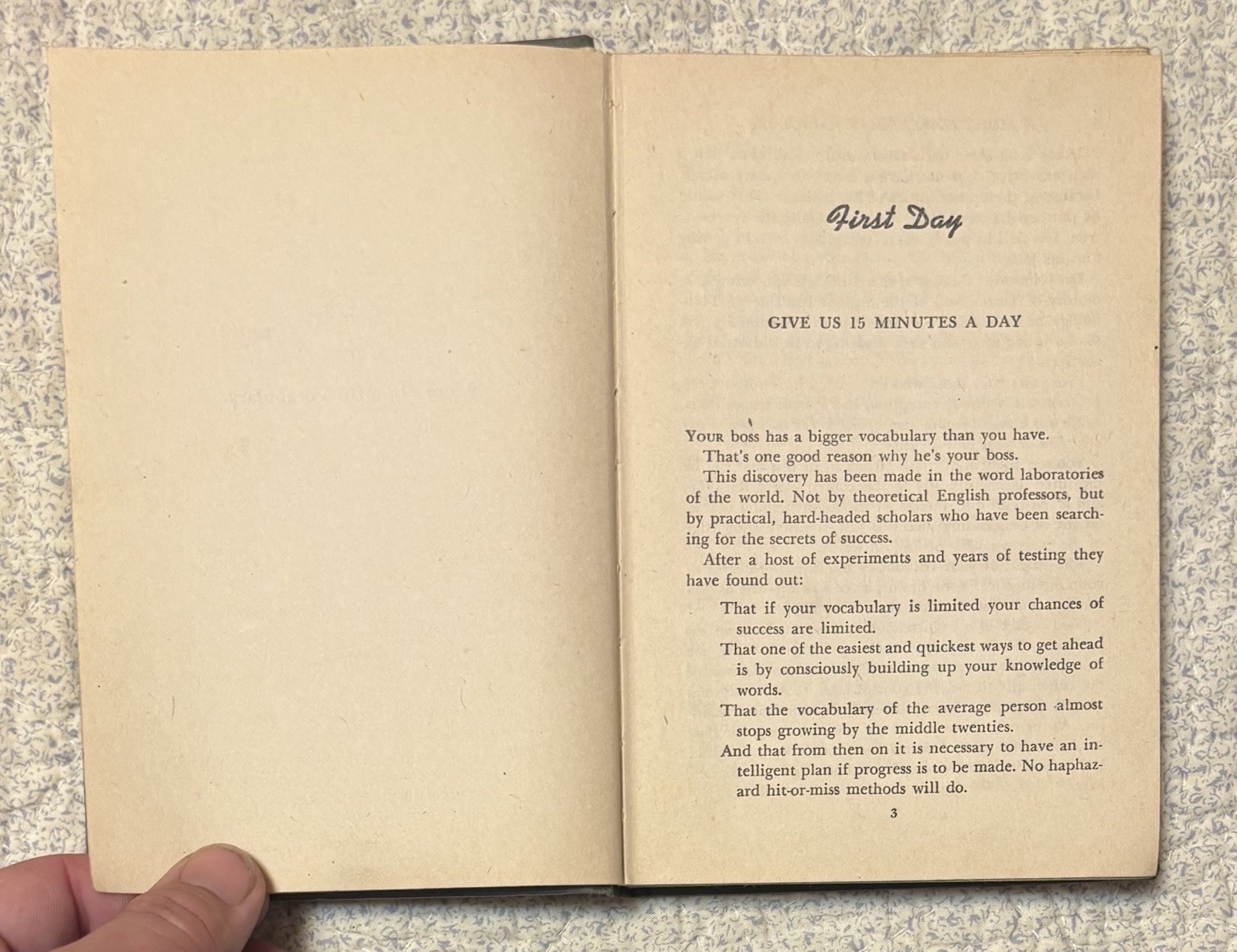 1952- “30 Days To A More Powerful Vocabulary” By: Wilfred Funk