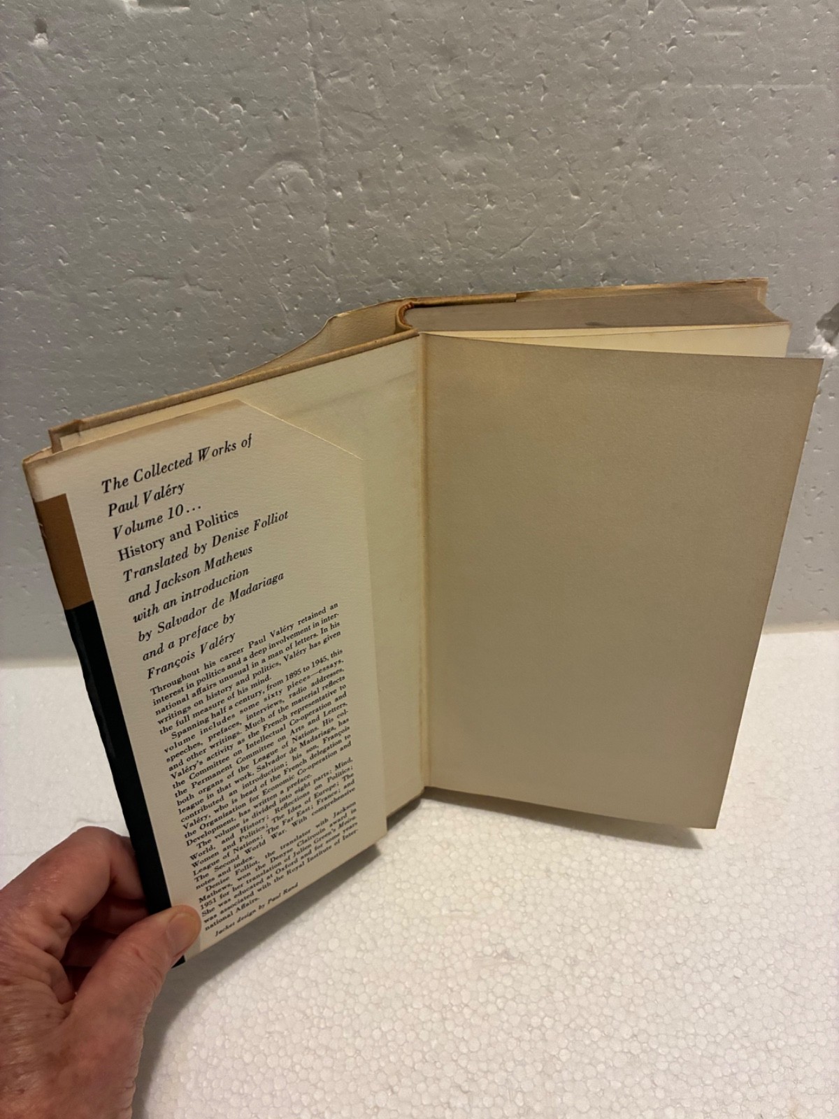 HISTORY and POLITICS by Paul Valery, 1962, Bolligen Series XLV