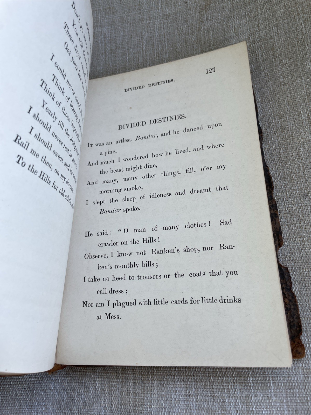The Poems Of Rudyard Kipling 1899 Embossed Leather bound Edition Antique Book