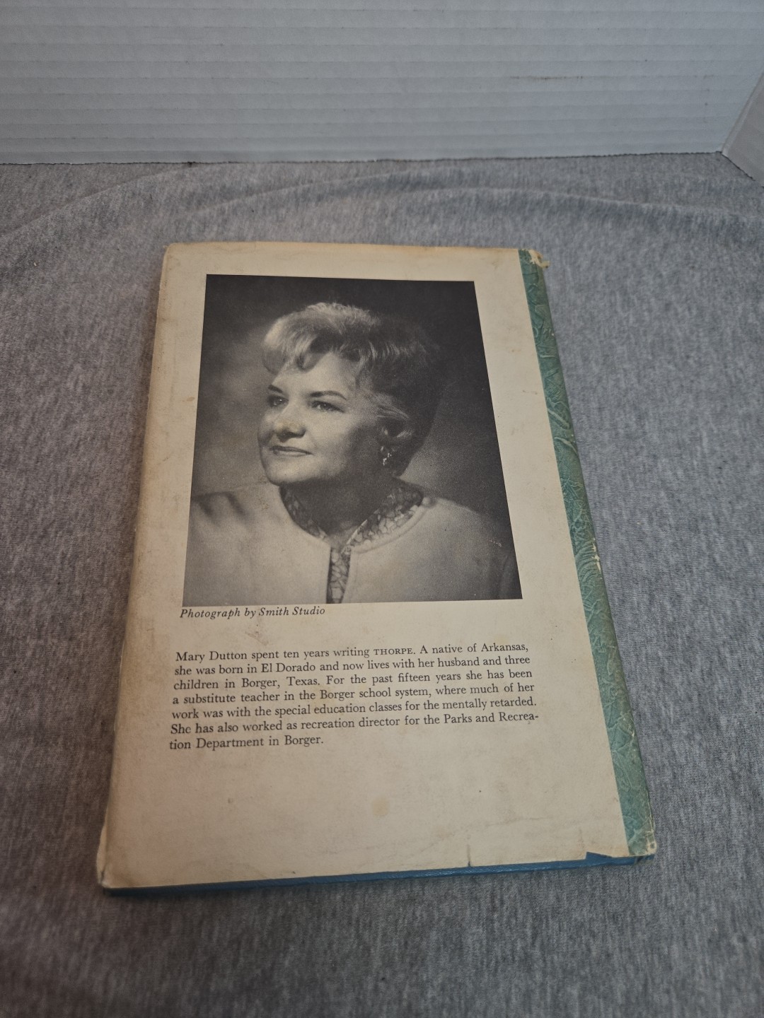 Thorpe, by Mary Dutton (1967, Hardcover w/DJ) BCE, VINTAGE Mystery Thriller