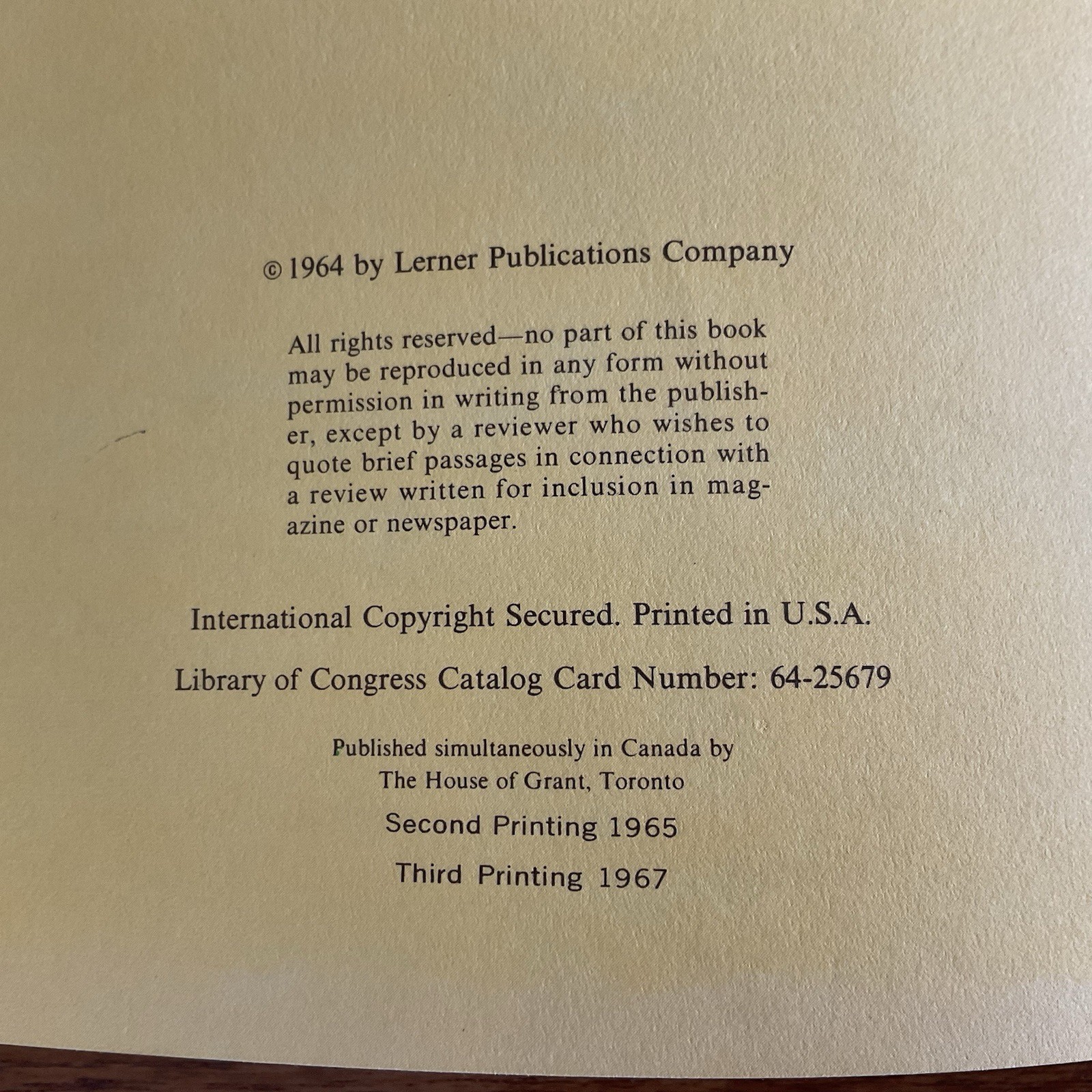 I found a leaf~Sharon Lerner~c1964~3rd ptg 1967~Lerner Publications~HB~36 pages