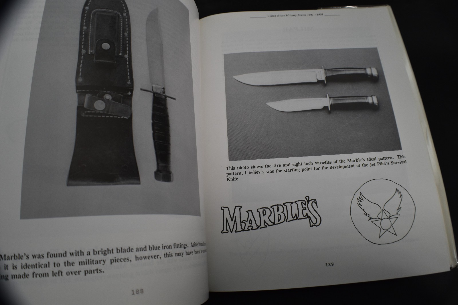 *FIRST* United States Military Knives 1941 to 1991 by Michael W Silvey HCDJ
