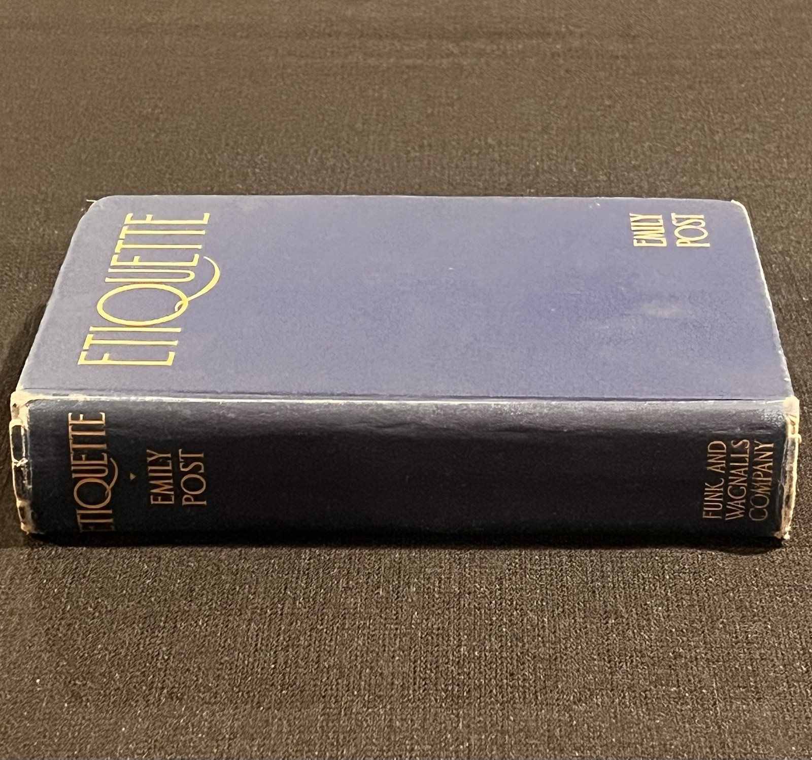 Antique Book “Etiquette” by Emily Post; 1923; 9th Ed. Illustrated