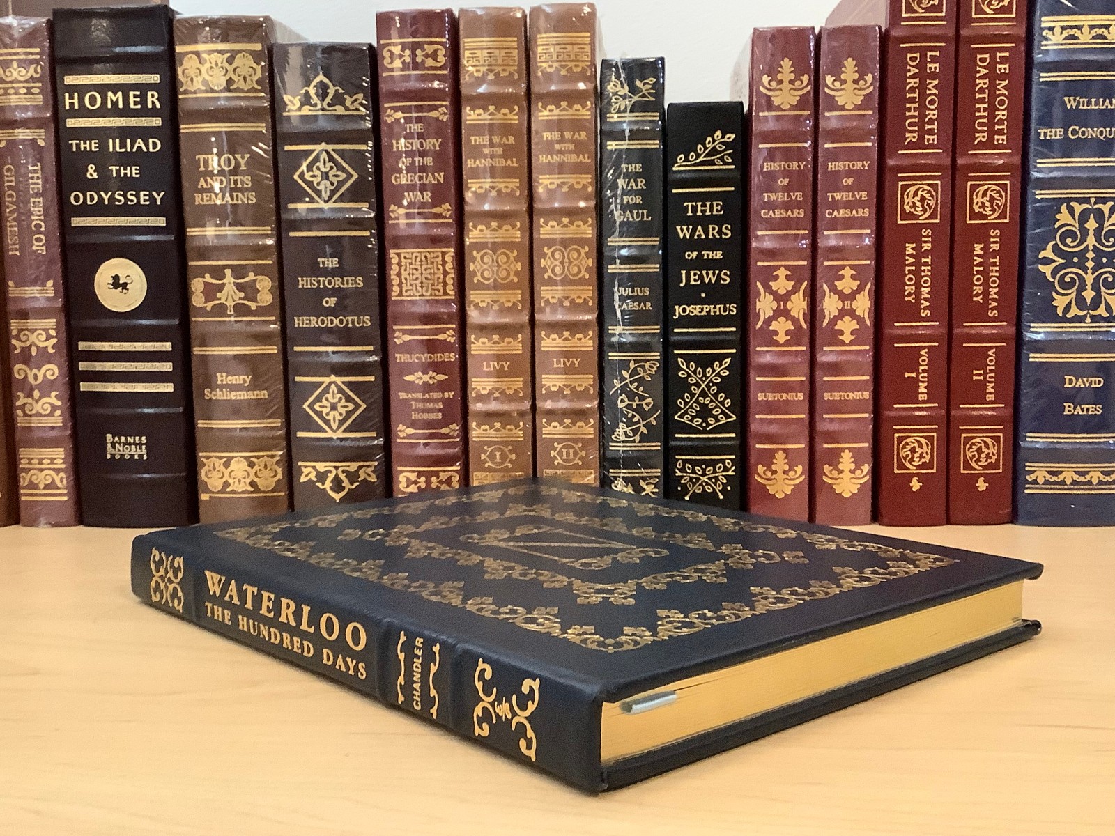Waterloo : The Hundred Days by David Chandler – Easton Press leather-bound