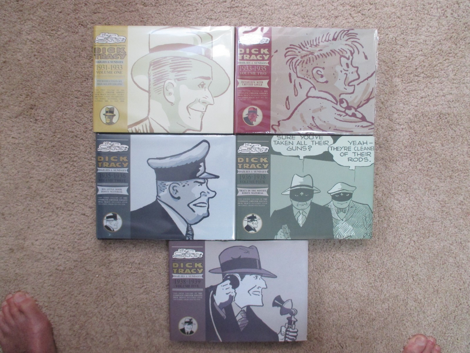 Complete Dick Tracy Dailies & Sundays Gould Vol 1 2 3 4 5 1931-1939 HC IDW 1-5