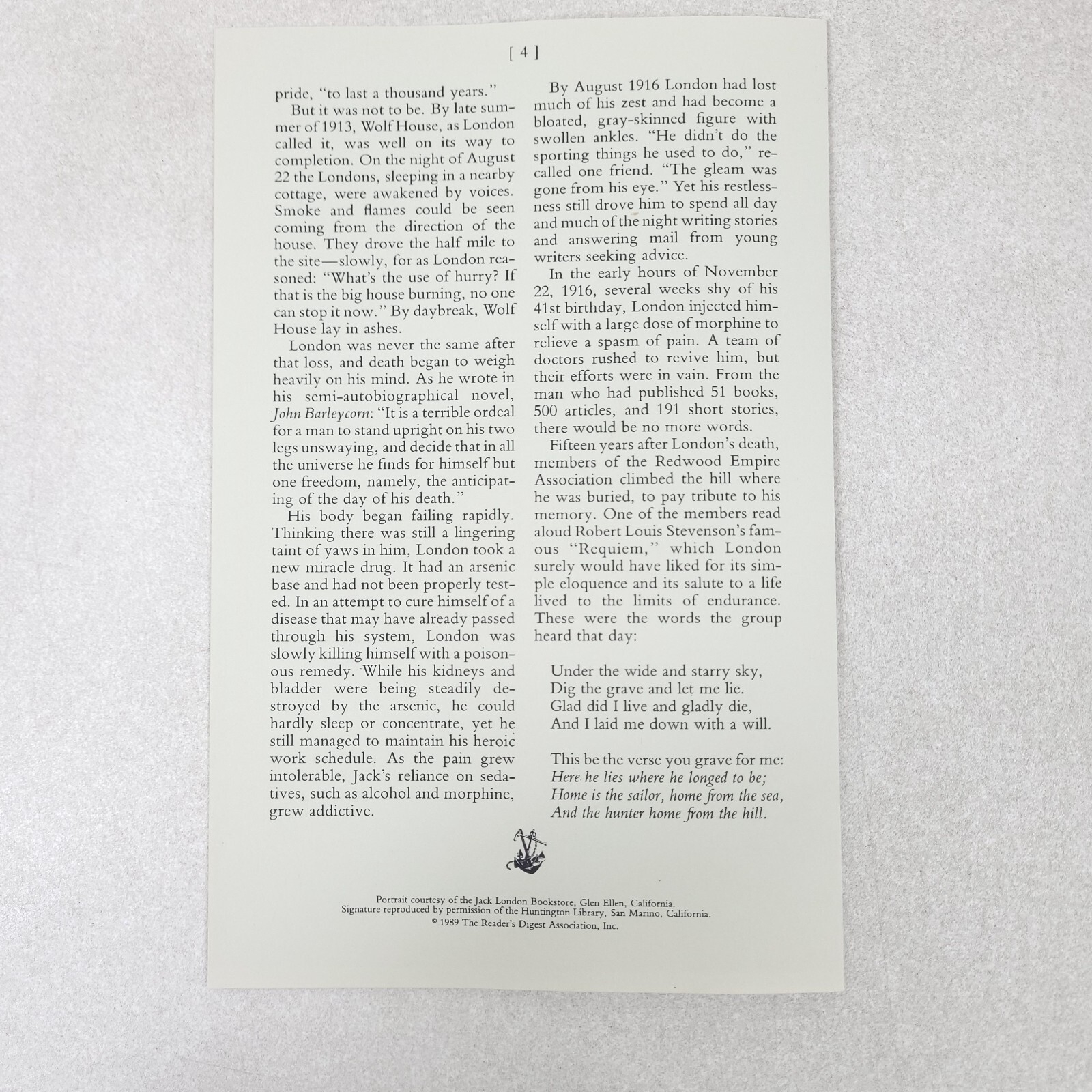 The Sea Wolf Jack London 1989 Readers Digest HC Illustrated
